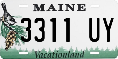 ME license plate 3311UY