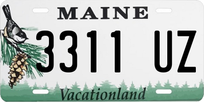 ME license plate 3311UZ