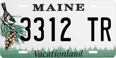 ME license plate 3312TR