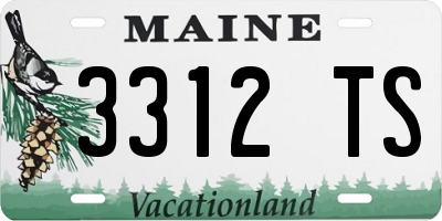 ME license plate 3312TS