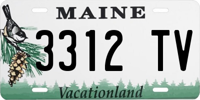 ME license plate 3312TV