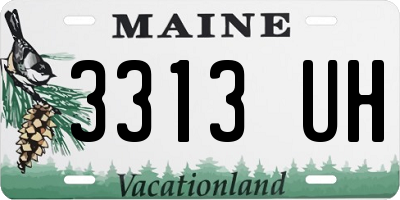 ME license plate 3313UH