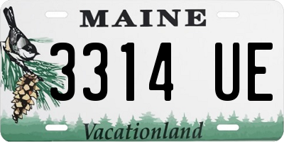 ME license plate 3314UE