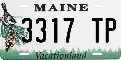 ME license plate 3317TP