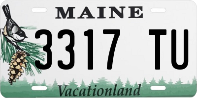 ME license plate 3317TU
