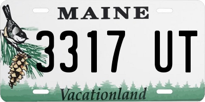 ME license plate 3317UT