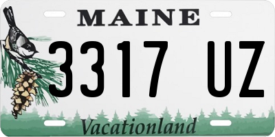 ME license plate 3317UZ