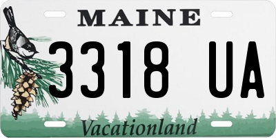 ME license plate 3318UA
