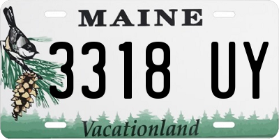 ME license plate 3318UY