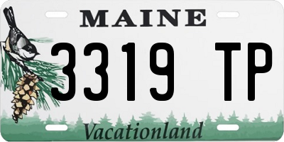 ME license plate 3319TP