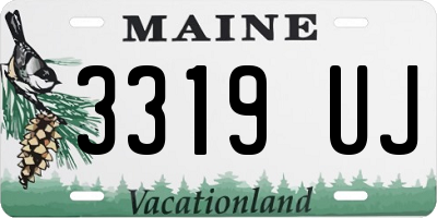 ME license plate 3319UJ