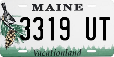 ME license plate 3319UT