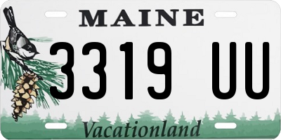 ME license plate 3319UU