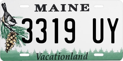 ME license plate 3319UY