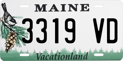 ME license plate 3319VD