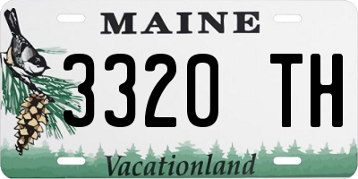 ME license plate 3320TH
