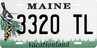 ME license plate 3320TL