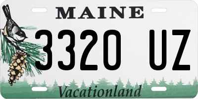 ME license plate 3320UZ