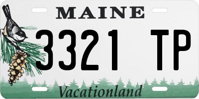 ME license plate 3321TP