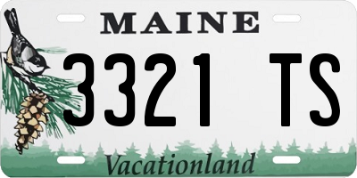 ME license plate 3321TS