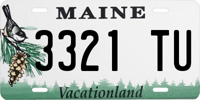 ME license plate 3321TU