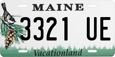 ME license plate 3321UE