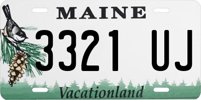 ME license plate 3321UJ