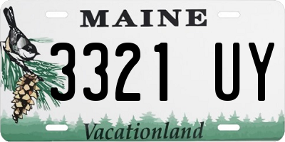 ME license plate 3321UY