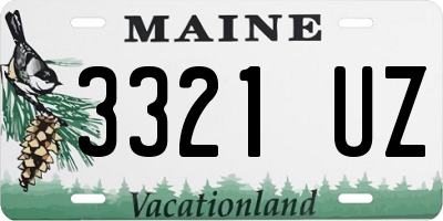 ME license plate 3321UZ