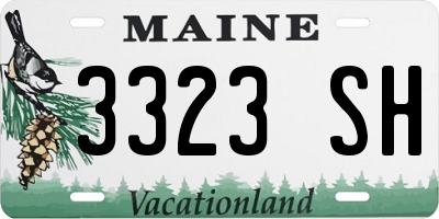 ME license plate 3323SH