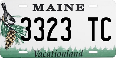 ME license plate 3323TC