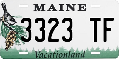 ME license plate 3323TF