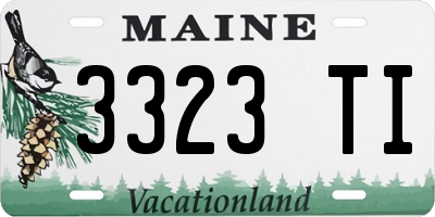 ME license plate 3323TI
