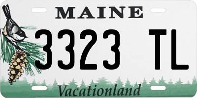 ME license plate 3323TL