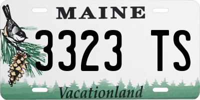 ME license plate 3323TS