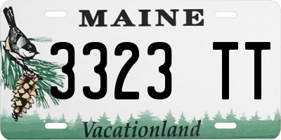 ME license plate 3323TT