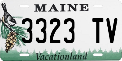 ME license plate 3323TV