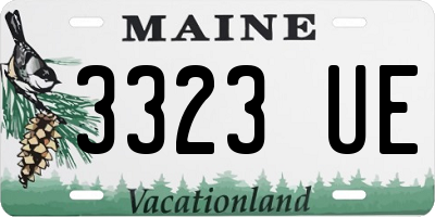 ME license plate 3323UE