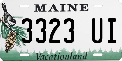 ME license plate 3323UI