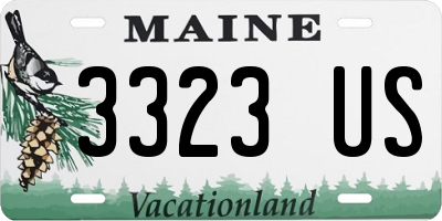 ME license plate 3323US