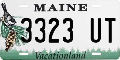 ME license plate 3323UT