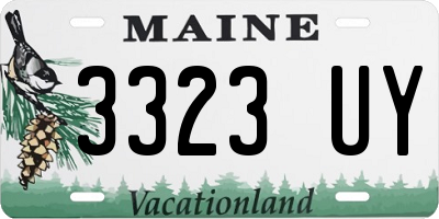 ME license plate 3323UY