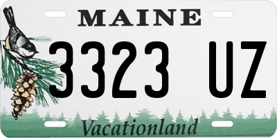 ME license plate 3323UZ