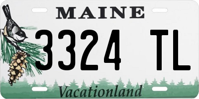 ME license plate 3324TL