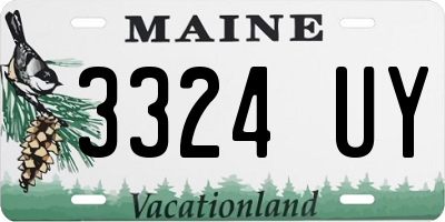 ME license plate 3324UY