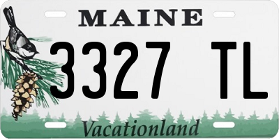 ME license plate 3327TL