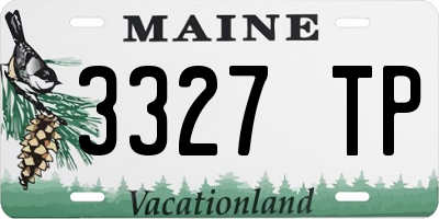 ME license plate 3327TP
