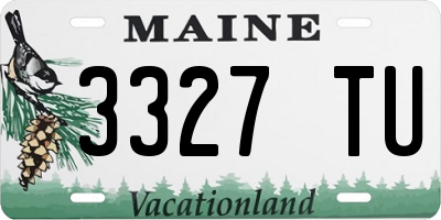ME license plate 3327TU