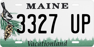 ME license plate 3327UP