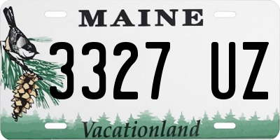 ME license plate 3327UZ